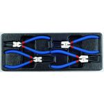 Sada kleští na pojistné kroužky, 4 ks - TBR4607BAL