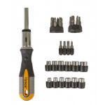 Ráčnový šroubovák s bity 34 ks - HT250534