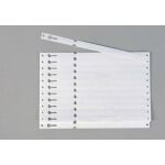 Bílé papírové visačky na klíče s průvlačným poutkem 1000ks - 434080070