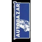 Vlajka AUTOBAZAR - modro/bílá - 125200200