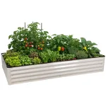 Vyvýšený záhon AHProfi 1800 × 900 × 300 mm s pěstovanou zeleninou – AHProfi