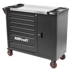 Široký dílenský vozík s nerezovou pracovní deskou - AH0778