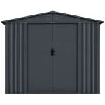 Ocelový zahradní domek XXL 240 × 240 cm na zahradní nářadí – AH240240
