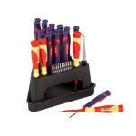 VDE šroubováky a přesné šroubováky a bity, s držákem bitů a pinzetou - AH3638