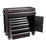 Vozík na nářadí, 130 ks nářadí, 7 zásuvek, 1 skříňka - AH9407