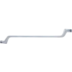 Oboustranný zalomený očkový klíč 21 × 23 mm z chrom-vanadové oceli – B1214-21x23