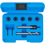 Detail frézovacích korunek Ø 9,5 mm a vrtáku Ø 8 mm – B1632