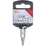 Křížová hlavice PH1 s délkou 38 mm a protiskluzovým rýhováním – B2487