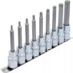 Nástrčné hlavice s bity TORX, 9 kusů, T20-T60, kompatibilní s 1/2