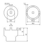 Klíč na nosný kulový čep, Mercedes-Benz - B5420