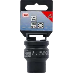 Čelní pohled na šestihrannou silovou hlavici BGS 17 mm – B5617