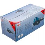 Balení svěráku BGS 80 mm s technickými údaji a popisem v několika jazycích - B58255