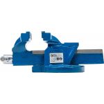 Boční pohled na paralelní svěrák BGS 100 mm s masivní litinovou konstrukcí - B58260