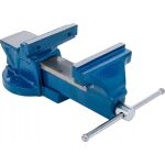 Otevřený dílenský svěrák BGS 125 mm s vroubkovanými čelistmi - B58265