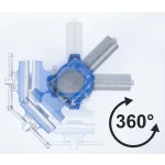Otočný svěrák BGS 100 mm s funkcí rotace 360° – B70965
