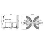 Elektrohydraulický dvousloupový zvedák, 4t - F1708