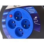 Cívka s prodlužovacím kabelem a 4 zásuvky - G17506
