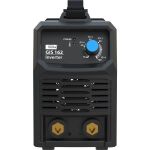 Přední panel invertorové svářečky Güde GIS 162 s nastavením proudu a připojovacími svorkami - GU20124