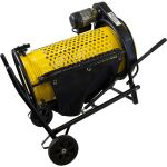 Funkční třídič zeminy Güde s pojezdovými koly pro snadný přesun