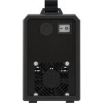 Zdaní panel svařovacího zdroje Güde GIS 122 s vypínačem a chladicím ventilátorem, GU20122