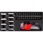 Sada bitů a IMBUSů 41 dílů ve výplni do dílenského vozíku - H14019D-set