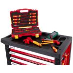 Pracovní plocha z tvrzeného plastu se znázorněným nářadím pro elektrikáře - H14019VDE