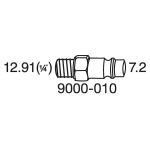 Technický detail rychlospojky 9000-010 pro ofukovací pistole Hazet 9040P-5 - HA209576