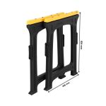 Rozměry skládací kozy na dřevo, šířka 605 mm, výška 820 mm - HT490314
