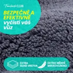 Detail hustého korálového mikrovlákna s dlouhým vlasem pro šetrné čištění – MC-DT3625