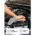 Šedá mikrovláknová utěrka pro čištění motorového prostoru automobilu – MC-SLJ121240-GR