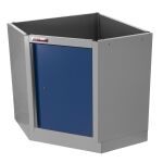  Celokovová rohová dílenská skříňka PROFI BLUE jednokřídlá - MTGC1300B