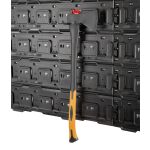 Krátký dvojitý hák ve tvaru L, ideální pro zavěšení nástrojů jako např. štípací sekera - MW7004