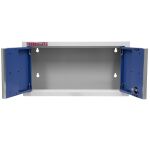 Celokovová dvoukřídlá závěsná skříňka PROFI BLUE 680x281x350 mm - MWGB1326C