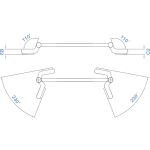 Oboustranný polootevřený flexibilní klíč, 11 x 13 mm - LIAWT1113