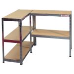 Policový regál STANDARD, 5 polic, 1200 x 400 x 1800 mm - AH3007
