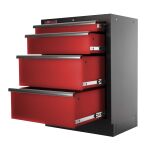 Celokovová skříňka se 4-mi šuplíky PROFI - RTGC1304