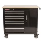 Dílenský vozík na nářadí, 7 šuplíků, 1 skříňka - TBR-L4407E-B