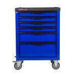 Tmavě modrý dílenský vozík, 6 zásuvek - TBR5706-X