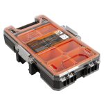 Zavřený organizér s průhledným víkem a oranžovým těsněním pro ochranu proti vodě - TC320068