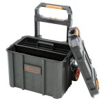 Otevřený plastový box s vyjímatelnou přihrádkou pro snadné uspořádání nářadí - TC320365