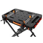 Skládací stůl TACTIX s rychloupínacími svorkami pro fixaci obráběného materiálu - TC326160