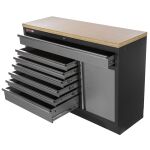 Celokovová široká dílenská skříňka PROFI, 7 zásuvek, skříňka - TGC1371