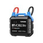 Boční pohled na tester autobaterie TOPDON BTMobile Lite s kabely a svorkami, TOPBTL