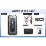 Obsah balení startovací powerbanky TOPDON V2200Plus, včetně svorek, nabíječky a příslušenství, TOPV2200P