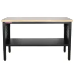 Výškově nastavitelný dílenský stůl s dřevěnou deskou, 152 cm - TSP6024