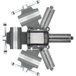 Svěrák Vigor V6150N s otočným talířem v různých polohách pro flexibilní pracovní nasazení - V6150N