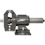 Boční pohled na svěrák Vigor s robustními čelistmi a otočnou základnou - V6150N