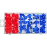 Modré a červené rychlospojky na kabely - YT-06868