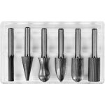 Hrotové rašple na kov, 6 ks Yato - YT-61711