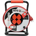 Odolný prodlužovák YATO 50 m s pryžovými krytkami zásuvek - YT-8108